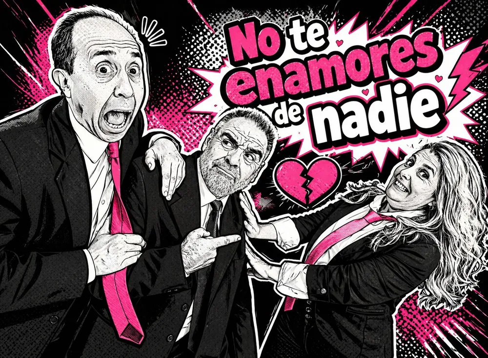Afiche de promoción No te enamores de nadie