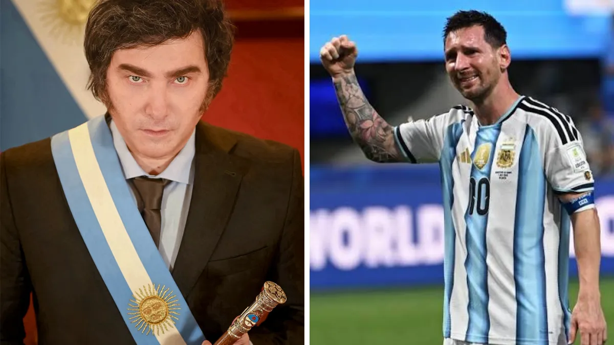 Milei y messi