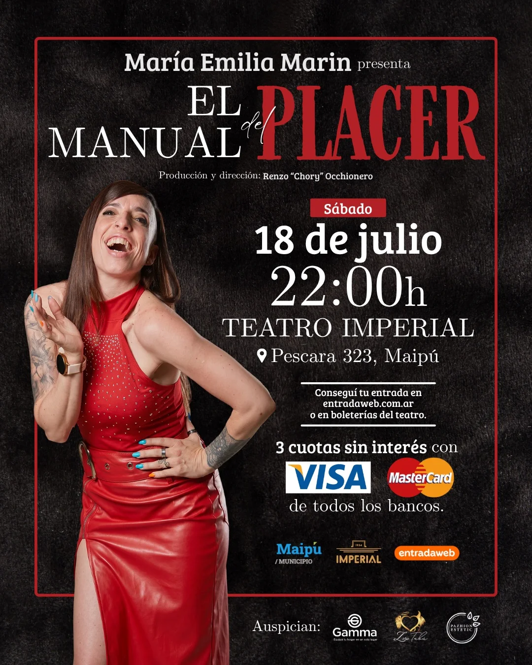Flyer El manual del placer show