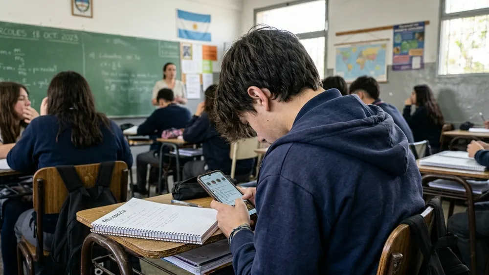 celular en el aula