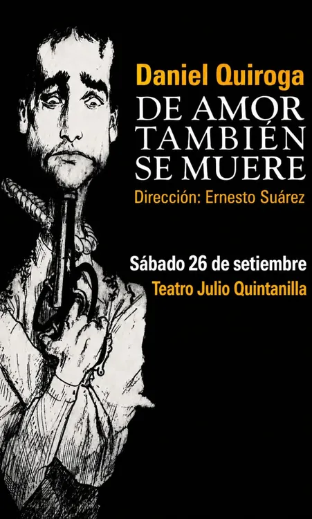 Flyer De amor también se muere función quintanilla