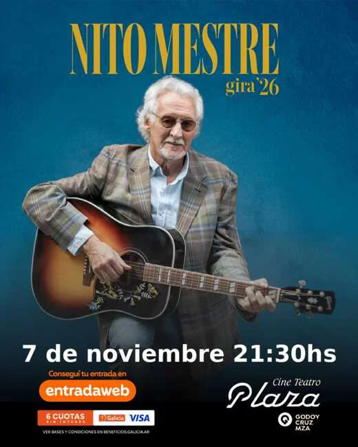 Flyer Nito Mestre Godoy Cruz Gira 26