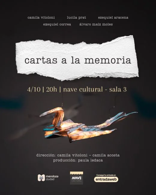 Flyer Cartas a la memoria